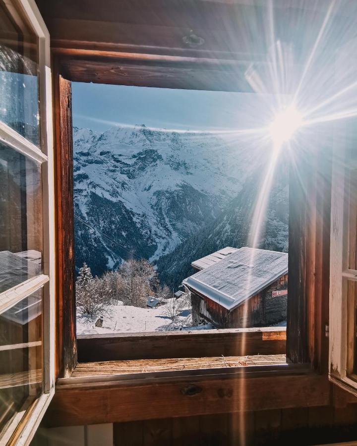 Mountain Hostel Gimmelwald Венген Екстериор снимка